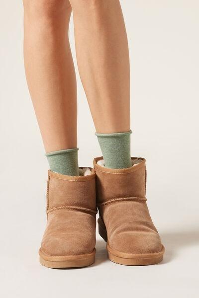 Green Comfort Socks With Cashmere, 5501_215D, large image number 0