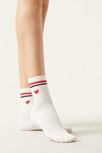 Cream Sport Socks, 5501_404D, large image number 1