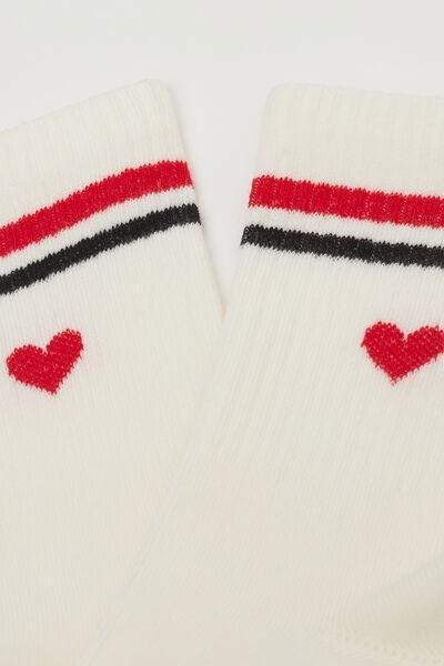 Cream Sport Socks, 5501_404D, large image number 2