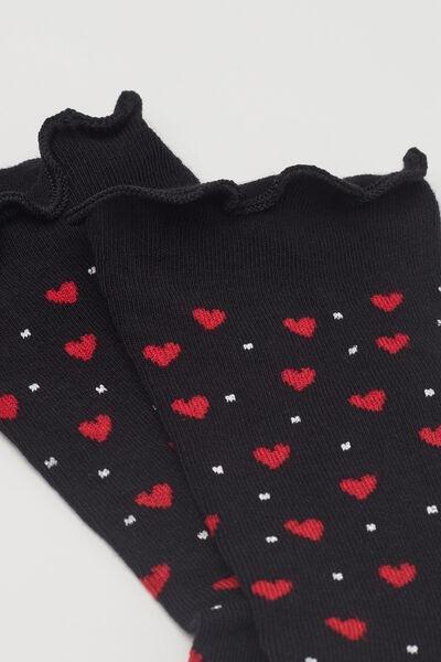 Black Polka Dot Sport Socks, 5501_405D, large image number 1