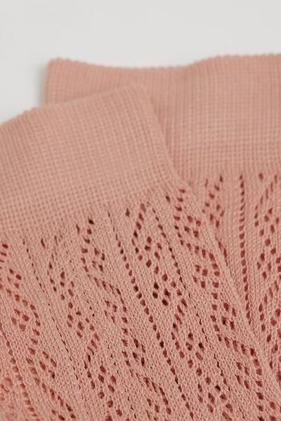 Pink Openwork Socks, 5501_143D, large image number 1