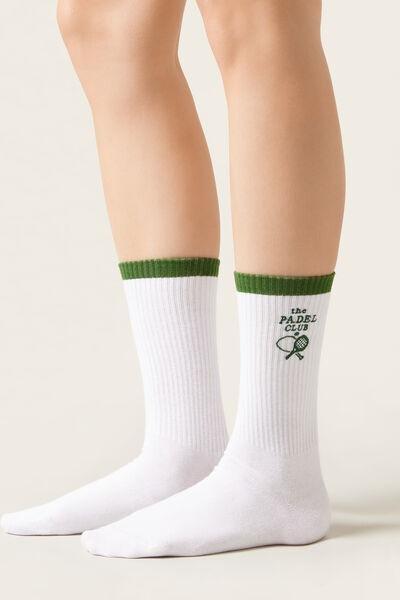 White Sunday Club Socks, 5501_419D, large image number 0