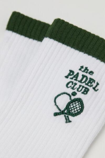 White Sunday Club Socks, 5501_419D, large image number 1