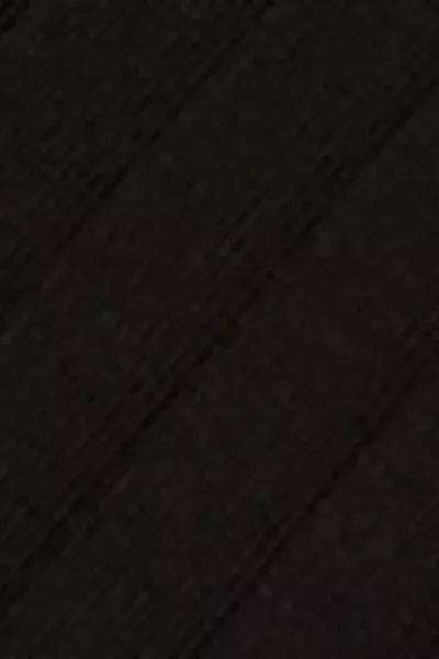 Black Ribbed Mid-Calf Socks, 5501_460D, large image number 2