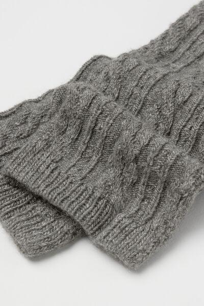 Grey Cashmere Arm Warmers, 5501_197D, large image number 2