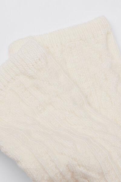 White Cashmere Arm Warmers, 5501_484D, medium