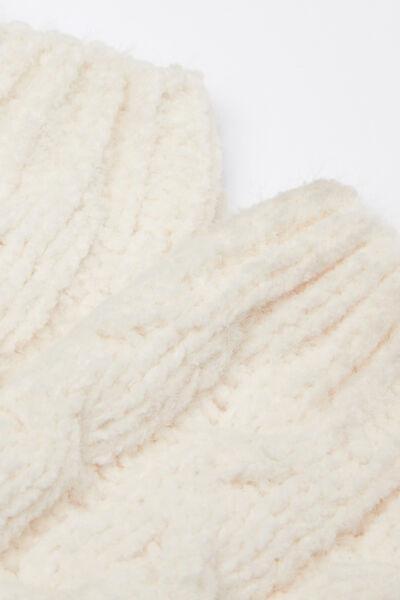 White Cable-Patterned Cashmere Socks, 5501_498D, medium