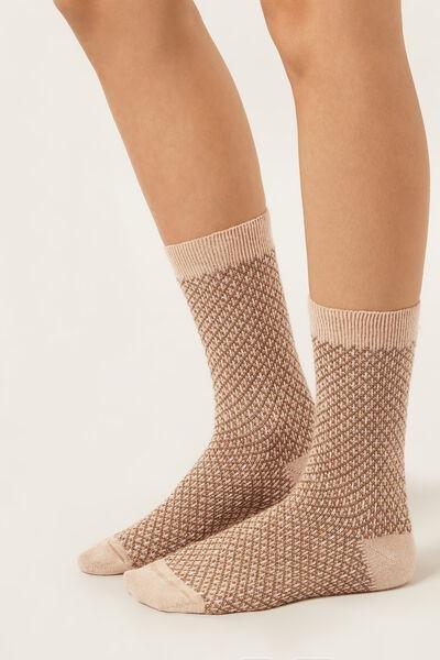 Pink Cashmere Glitter Socks, 5501_505D, medium