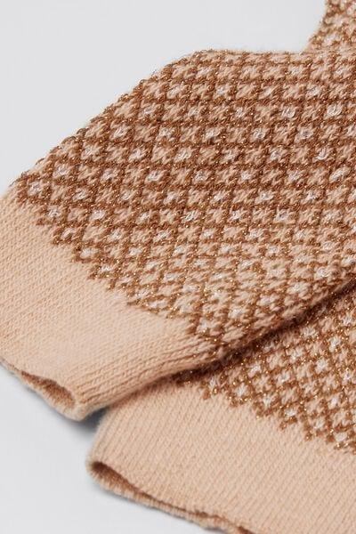 Pink Cashmere Glitter Socks, 5501_505D, medium