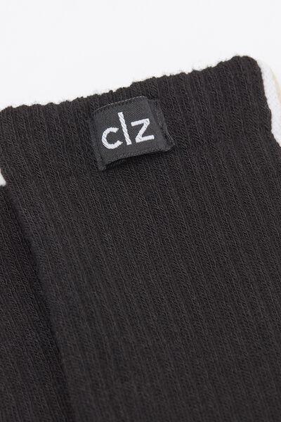 Black Trekking Short Cotton Socks, 5501_460D, large image number 1