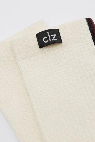 White Trekking Short Cotton Socks, 5501_463D, medium