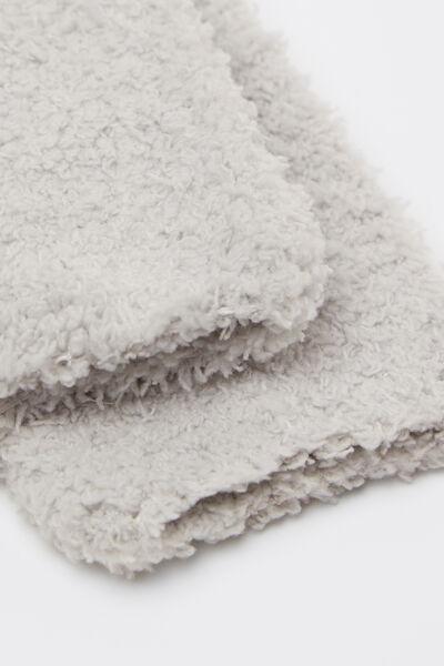 Grey Bow Detail Soft Non-Slip Socks, 5501_595D, large image number 2