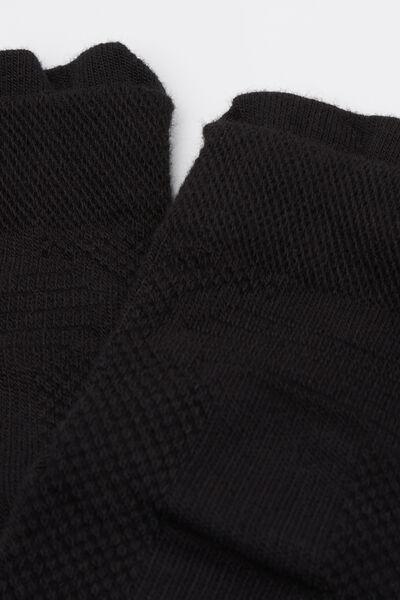 Black Non-Slip Cotton Pilates Socks, 5501_460D, large image number 2