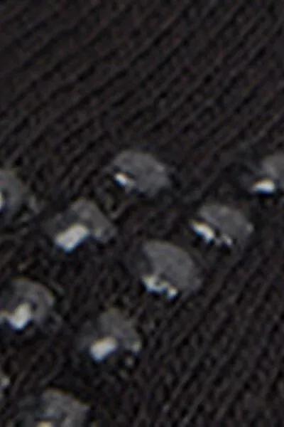 Black Non-Slip Crossover Pilates Socks, 5501_263D, large image number 3