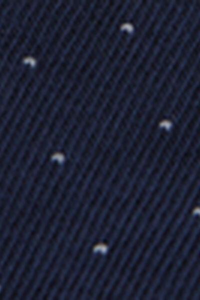 Navy Micro Polka Dot Cotton Socks, 5501_462D, large image number 3