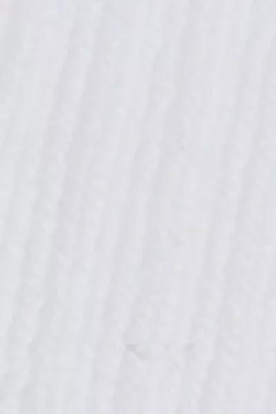 White Soft Ribbed Short Cotton Socks, 5501_647D, large image number 4