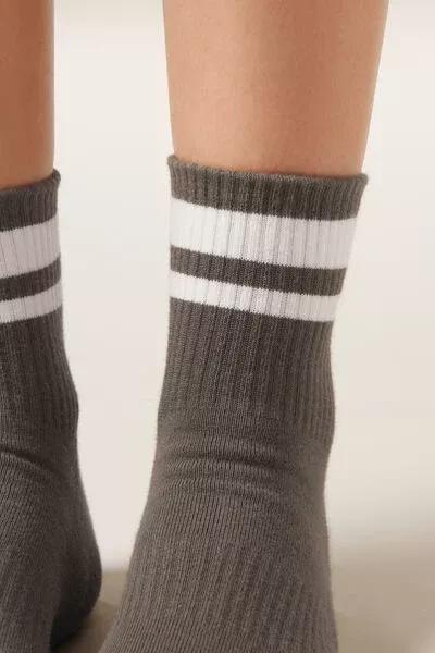 Green Sport Cotton Socks, 5501_441D, medium