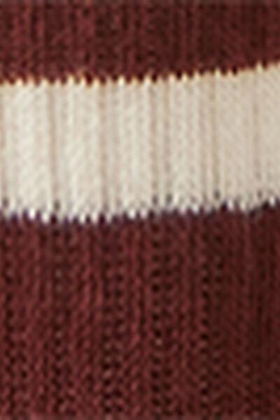 Burgundy Sport Cotton Socks, 5501_648D, large image number 3