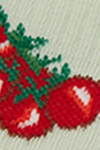 Green Food-Patterned Cotton Socks, 5501_660D, large image number 4