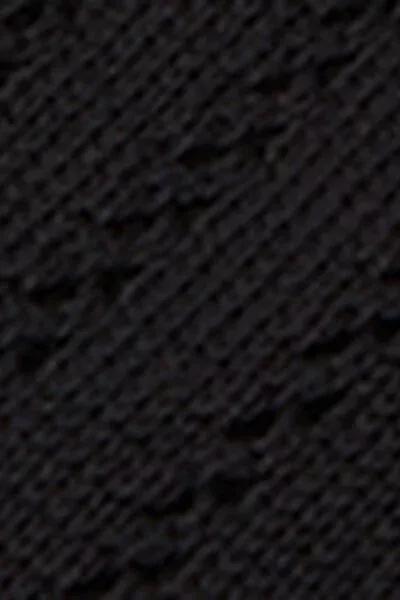 Black Openwork Cotton Socks, 5501_460D, large image number 4