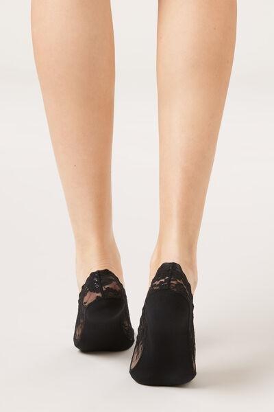 Black Invisible Lace Socks, 5501_460D, medium