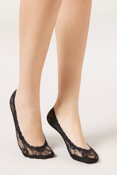Black Invisible Lace Socks, 5501_460D, medium