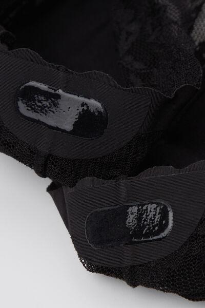 Black Invisible Lace Socks, 5501_460D, large image number 3