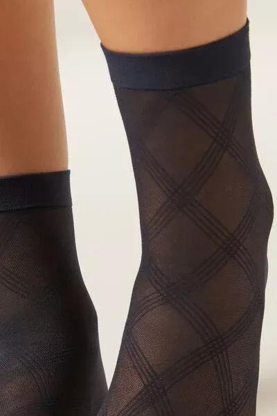 BLUE ECO DIAMOND Eco Diamond Mesh Short Socks, 5501_5172, large image number 2