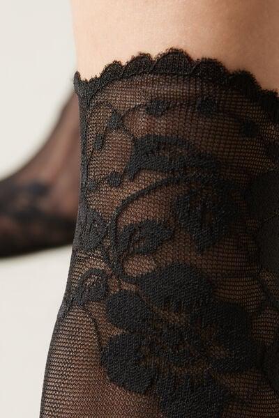 Black Lace Socks, 5501_078F, large image number 3