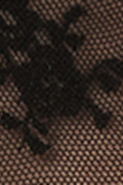 Black Short Lace Socks, 5501_099F, large image number 2