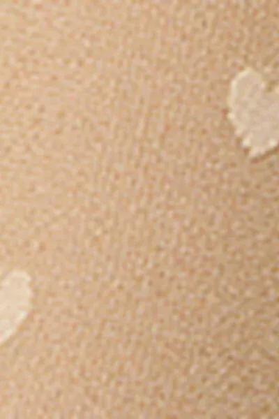 20 Denier Sheer Glitter Detail Long Socks, Beige, 5501_5543, large image number 2