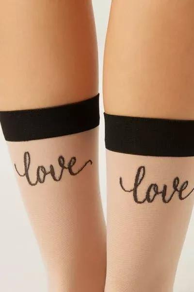 15 Denier Sheer Short Socks, Black, 5501_5544, large image number 3