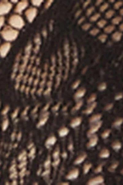 Black Floral Lace Cotton Socks, 5501_3097, large image number 5