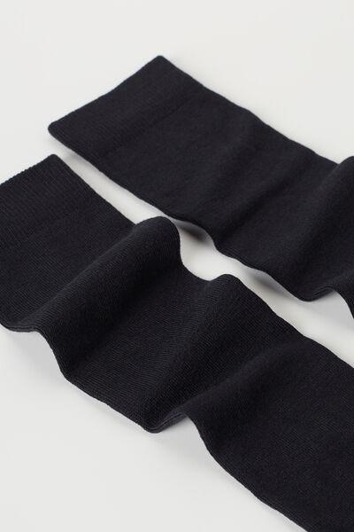 Navy Long Socks, Blue, large image number 2