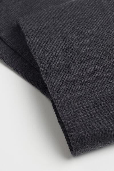 Grey Long Socks, Charcoal Grey Blend, large image number 2