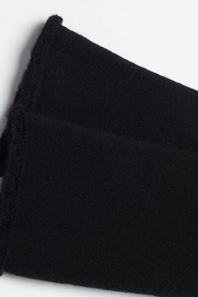 Black Long Thermal Cotton Socks - One-Size, , large image number 2