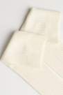 Calzedonia - White Ribbed Cashmere Long Socks