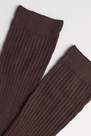 Calzedonia - Brown Ribbed Cashmere Long Socks