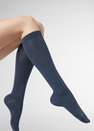 Calzedonia - Dark Denim Blue Long Socks With Cashmere, Women