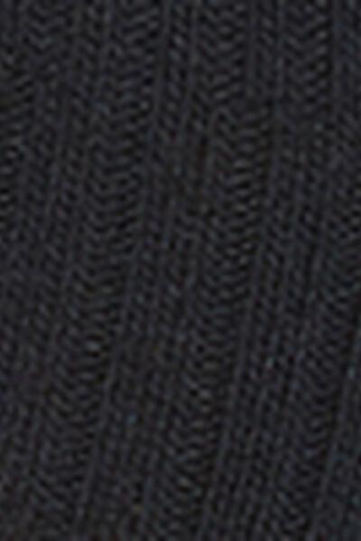 جوارب طويلة مضلعة من الصو" والكشمير زرقاء, Blue, large image number 5