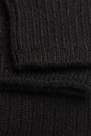 Calzedonia - جوارب طويلة سوداء مضلعة من الصو�? والكشمير للنساء - مقاس واحد