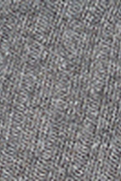 Grey Long Ribbed Socks, Grey Blend, large image number 5