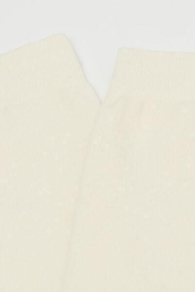 White Cashmere Long Socks, , large image number 2
