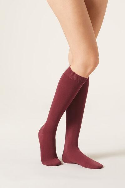 Red Cashmere Long Socks, , large image number 1