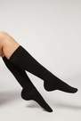 Black Cashmere Long Socks