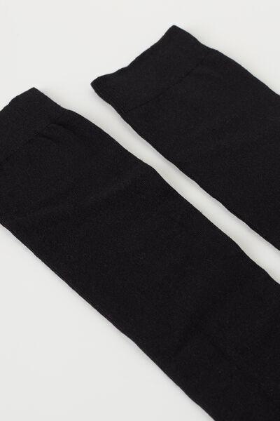 Black Cashmere Long Socks, , large image number 2