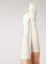 Calzedonia - جوارب طويلة بيضاء بالحليب مع الكشمير