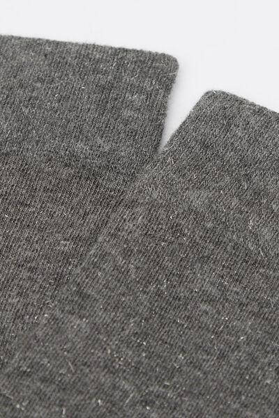 Grey Glitter Long Cashmere Socks, 5501_195D, medium