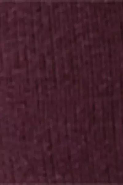 Burgundy Long Satin Cotton Socks, 5501_174D, large image number 2