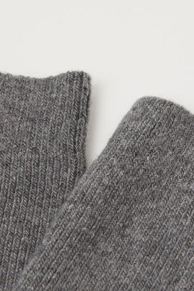GREY BLEND CASHMERE Long Socks with Cashmere, 5501_197D, large image number 1